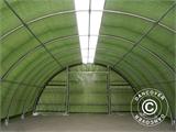 Armazém agrícola 9,15x20x4,5m, PE c/ painel de cobertura de teto, Verde