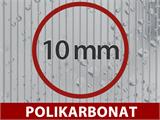 Oranžerija polikarbonatna Triomphe s podlogom, 17,1m², Palram/Canopia, 4,5x3,8x2,69m, Crna