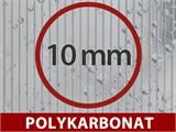 Orangeri polykarbonat Triomphe med bas, 17,1m², Palram/Canopia, 4,5x3,8x2,69m, Svart
