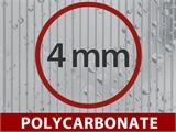 Greenhouse Polycarbonate 4.75 m², 1.9x2,5x2.05 m w/base, Black Greenhouse Polycarbonate 4.75 m², 1.9x2,5x2.05 m w/base, Black