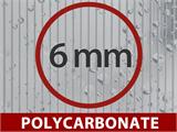 Orangery Polycarbonate 6.96 m², 2.41x3.3x2.58 m, White