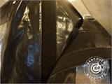 Garage gonflable 2,7x5m, PVC, noir/transparent avec gonfleur 