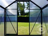 Greenhouse Polycarbonate 5.92 m², 1.9x3.12x2.01 m w/base, Green