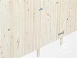 Carport aus Holz mit Schuppen, 3,6x7,62x2,32m, 23,1m², Natur
