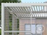 Lamellenwand für bioklimatischen Pergola Pavillon San Pablo, 1,23x2,175m, Weiß