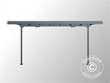 Lean-to carport Mistral Wall, 3.03x5.09x2.27 m, Anthracite