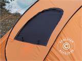 Šator za kampiranje brzo sklopivi, Flashtents®, 4 osobe, Medium PT-1, Narančasta/Tamno siva