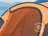 Campingtelt pop-up, Flashtents®, 4 personer, Medium PT-2, Orange/Mørkegrå KUN 1 STK. TILBAGE