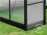 Greenhouse polycarbonate 5.97m², 1.9x3.14x2.14 m, Black. ONLY 1 PC. LEFT