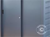 Szopa ogrodowa/Szafa metalowa z drzwiami przesuwnymi 1,65x0,8x1,31m, ProShed®, antracyt