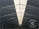 Lagerzelt PRO 7x7x3,8m PVC mit Dachfenster, Grau