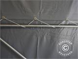Capannone tenda PRO 7x7x3,8m PVC con pannello centrale, Grigio