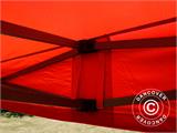 Namiot Ekspresowy FleXtents Basic v.2, 2x2m Czerwony, mq 4 ściany boczne