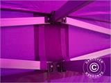Tente pliante FleXtents Xtreme 50 3x6m Violet, avec 6 cotés