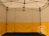 Namiot ekspresowy FleXtents® PRO 2x2m, PCV, namiot roboczy, trudnopalny, 4 ściany boczne