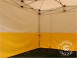 Quick-up telt FleXtents® PRO 2,5x2,5m, PVC, arbeidstelt, flammehemmende, inkl. 4 sidevegger