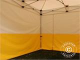 Faltzelt FleXtents® PRO 2x2m, PVC, Arbeitszelt, flammfest, inkl. 4 Seitenwände