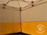 Tente pliante FleXtents® PRO 3x3m, PVC, Tente de chantier, ignifuge, 4 parois latérales incl.