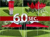 Vouwtent/Easy up tent FleXtents Xtreme 50 4x6m Rood