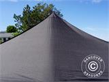 Tente pliante FleXtents PRO 3x3m Noir, Ignifugé avec 4 cotés