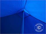 Gazebo pieghevole FleXtents PRO 3x3m Blu, incl. 4 tendaggi decorativi