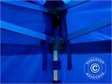 Vouwtent/Easy up tent FleXtents Xtreme 50 4x6m Blauw, inkl 8 Zijwanden