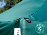 Vouwtent/Easy up tent FleXtents PRO 3x6m Groen, incl. 6 decoratieve gordijnen
