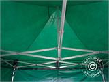 Tente pliante FleXtents PRO 4x4m Vert, avec 4 cotés