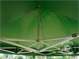 Snabbtält FleXtents PRO 3x3m Grön, inkl. 4 dekorativa gardiner