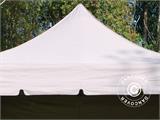 Vouwtent/Easy up tent FleXtents PRO "Peaked" 3x6m Latte, inkl. 6 decoratieve gordijnen