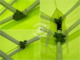 Snabbtält FleXtents PRO 3x3m Neongul/grön, inkl. 4 sidor