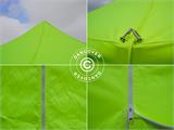 Tente pliante FleXtents PRO 4x4m Néon jaune/vert, avec 4 cotés