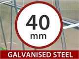 Greenhouse polycarbonate, Strong NOVA 48 m², 6x8 m, Silver