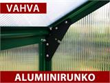 Kasvihuone polykarbonaatti 5,7m², Palram/Canopia, 1,85x3,06x2,08m, Vihreä