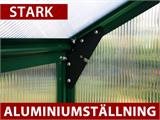Växthus polykarbonat 5,7m², Palram/Canopia, 1,85x3,06x2,08m, Grön