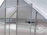 Gewächshaus Polycarbonat SANUS XL-18, 18,56m², 2,9x6,4x2,25m, Silber