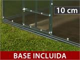 Invernadero de policarbonato TITAN Classic 480, 19,1m², 2,35x8,12m, Plateado