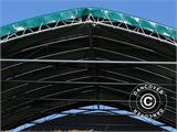 Extension 3 m for storage shelter/arched tent 15x15x7.42 m, PVC, Green