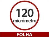 Película de Estufa do tipo Faça Você Mesmo de 120Mic, 6x100m, 1 Rolo, Transparente