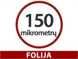Šiltnamio plėvelė 150Mic, 6x80m, 1 ritinys, Skaidri