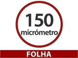 Película de Estufa do tipo Faça Você Mesmo de 150Mic, 6x80m, 1 Rolo, Transparente