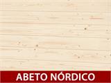 Abrigo de madeira Bertilo Multibox3, 2x0,82x1,63m, 1,6m², Natural