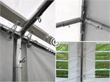 Tente de réception PLUS 5x10m PE, Blanc + Cadre de rigidification