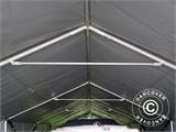 Tente de Stockage PRO XL 4x10x3,5x4,59m, PVC, Gris