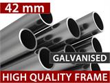 Juhlateltta Original 6x8m PVC, Punainen/Valkoinen