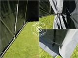 Tente de stockage PRO 2,4x3,6x2,34m PVC, Gris
