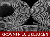 Drvena Šupa/Koliba Riga 4,25x2,8x2,22m, 34mm, Svijetlo siva