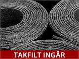 Redskapsbod i trä Tartu med överhäng 4,81x2,92x2,11m, 28mm, 13,6m², Naturlig