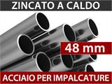 Capannone tenda Titanium 7x14x2,5x4,2m, Bianco/Grigio