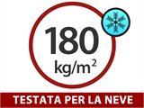 Serra in Policarbonato, Strong 18m², 3x6m, Argento